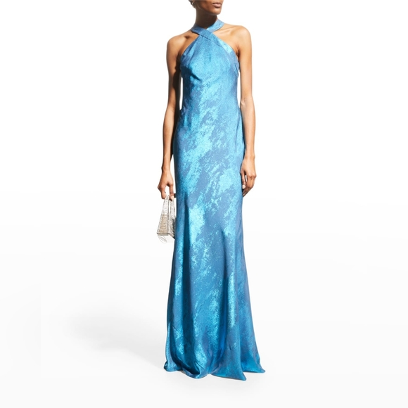 Halter Mermaid Gown - Picture 1 of 8